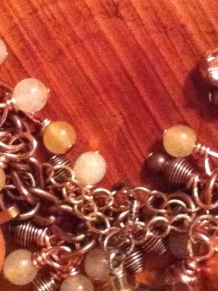 Copper Vintage Charm Bracelet - Tea Time