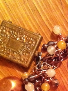Copper Vintage Charm Bracelet - Tea Time