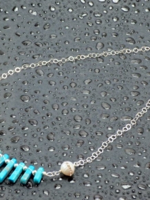 Turquoise Fan Necklace