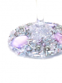 Beaded Champagne Glass