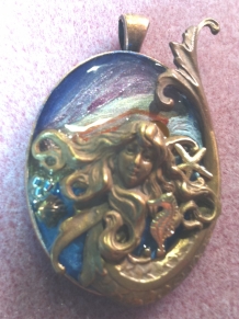 Mermaid Resin Pendant II